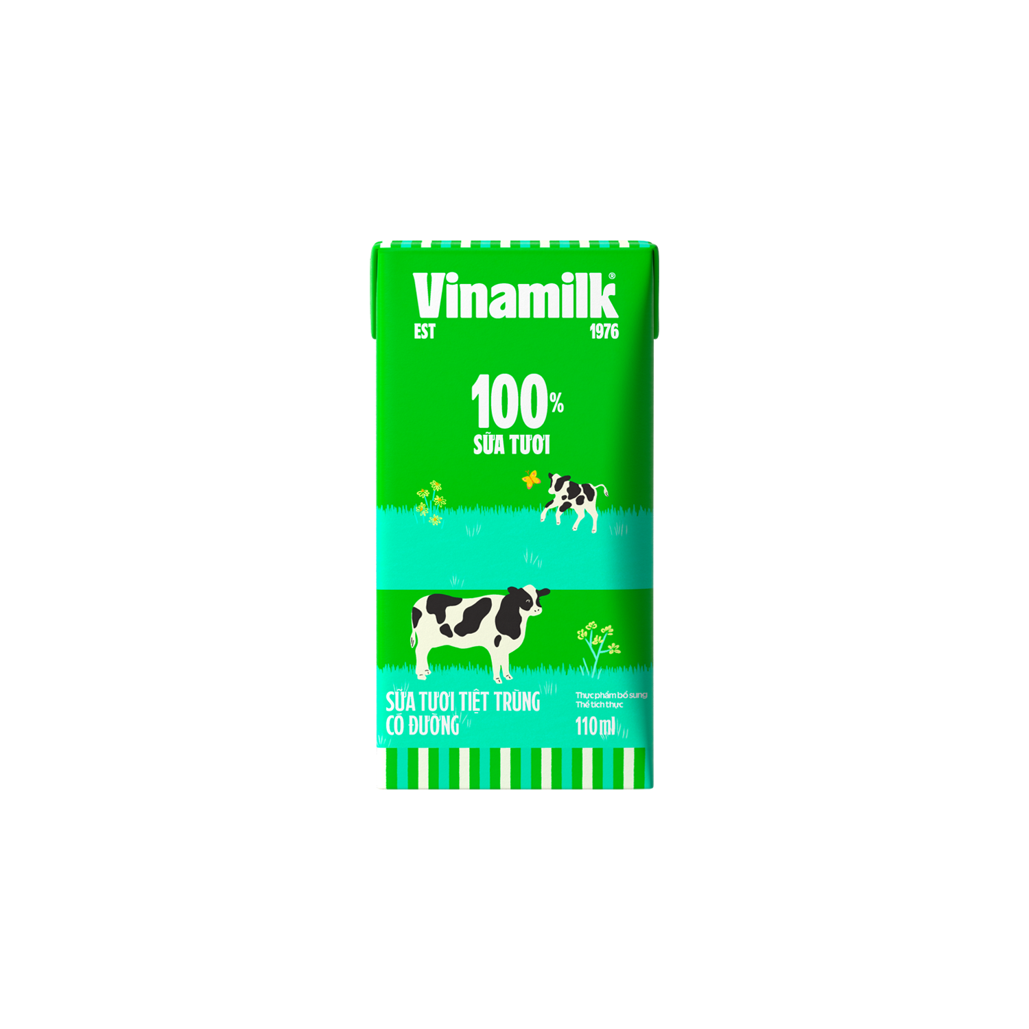 Sữa tươi Tiệt trùng Vinamilk có đường hộp 110 ml Thùng  48 hộp